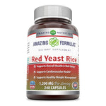 Amazing Formulas Red Yeast Rice 1200 mg Per Serving 240 Capsule