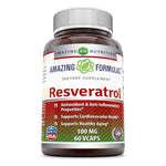 Amazing Formulas Resveratrol (100 mg) 60 Veggie Capsules