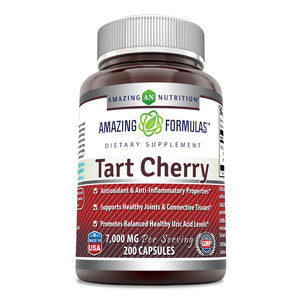 Amazing Formulas Tart Cherry Extract 7000 Mg per Serving 200 Capsules