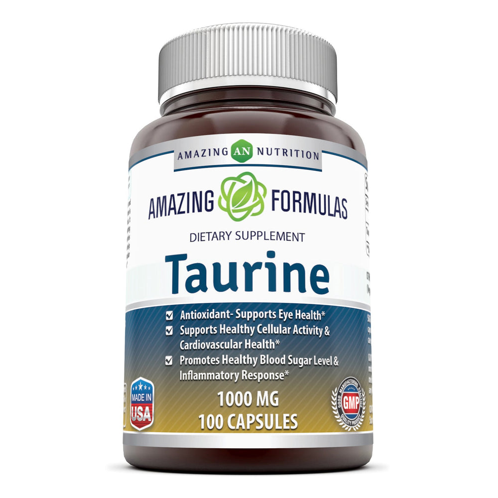 
                
                    Load image into Gallery viewer, Amazing Formulas Taurine 1000mg 100 Capsules
                
            