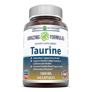 Amazing Formulas Taurine 1000mg 100 Capsules