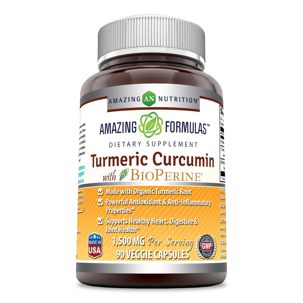 Amazing Formulas Turmeric Curcumin With Bioperine 1500 Mg 90 Veggie Capsules