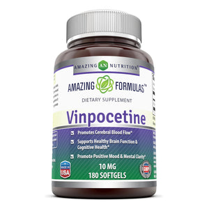 
                
                    Load image into Gallery viewer, Amazing Formulas Vinpocetine 10 MG 180 Softgels
                
            