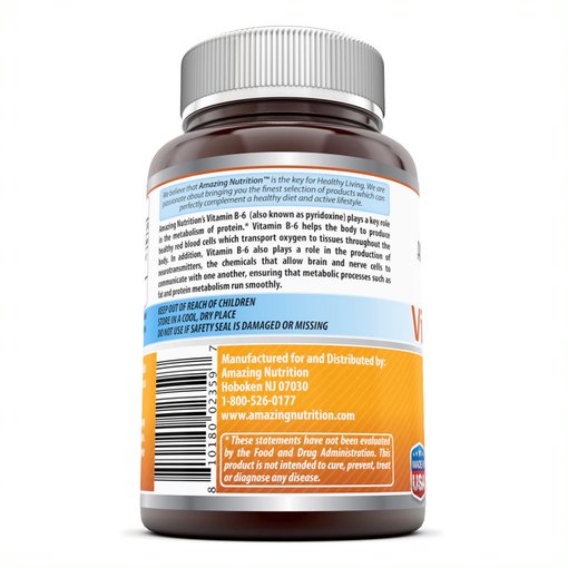 Amazing Formulas Vitamin B6 Dietary Supplement 25 mg 250 Tablets