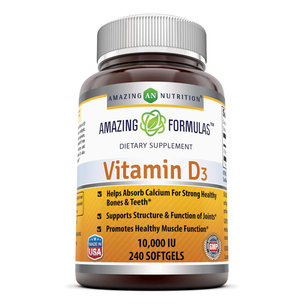 Amazing Formulas Vitamin D3 cholecalciferol - 10,000 Iu, 240 Softgels