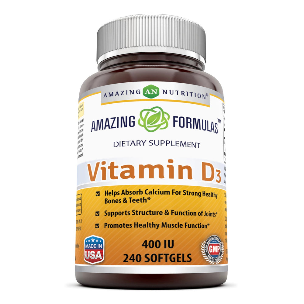 Amazing Formulas Vitamin D3 400 IU 240 Softgels