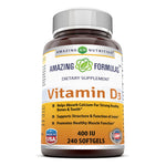 Amazing Formulas Vitamin D3 400 IU 240 Softgels