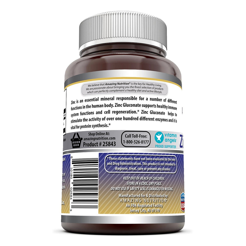 Amazing Formulas Zinc Gluconate - 50 mg, 250 Tablets