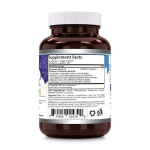 Amazing Flora Probiotic 10 Billion CFU 10 Probiotic Strains 120 Veggie Capsules