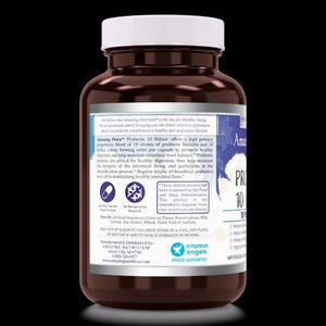 Amazing Flora Probiotic | 10 Billion CFU 10 Probiotic Strains | 60 Capsules