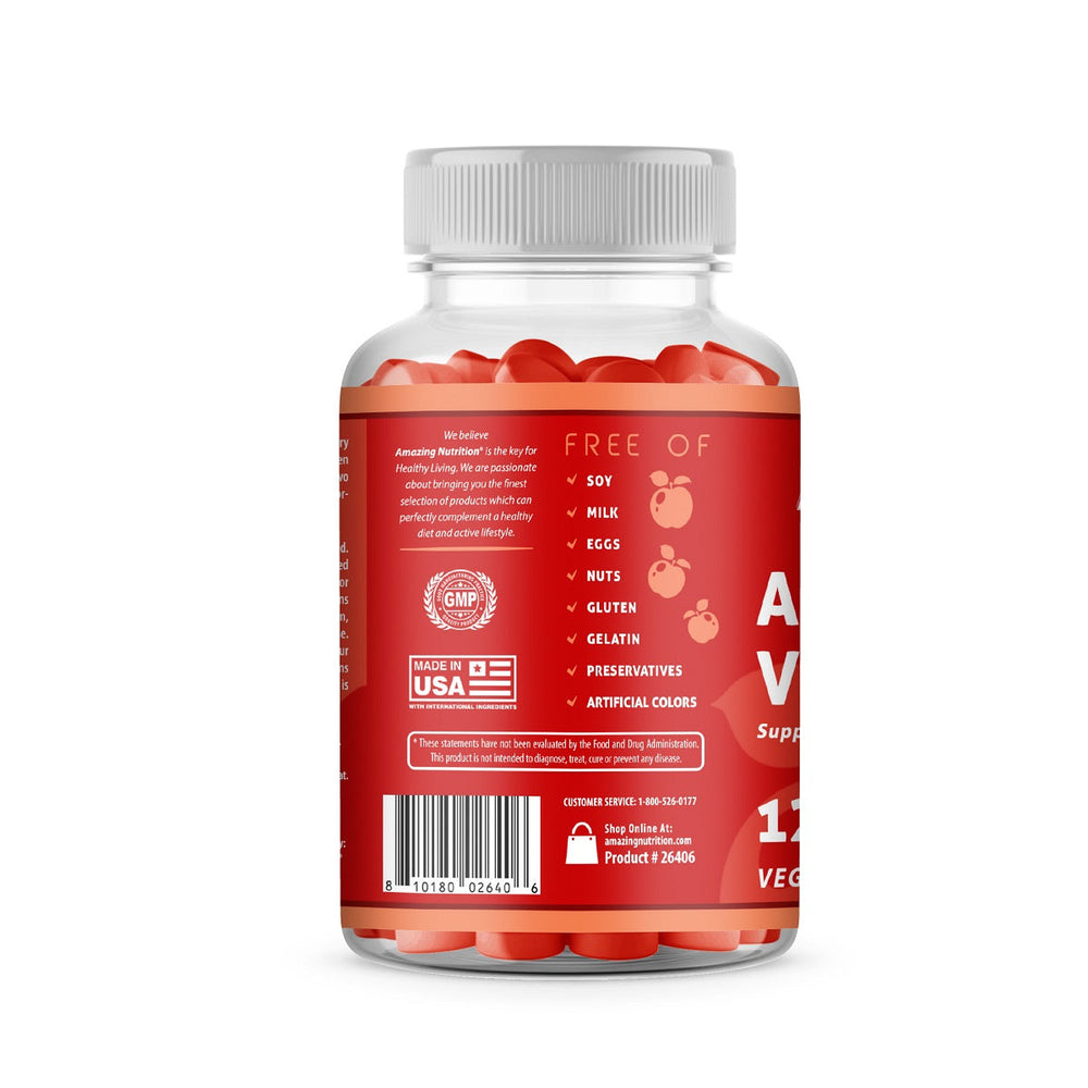 Amazing Nutrition Amazing Gummies Apple Cider Vinegar 120 Gummies - Apple Flavor