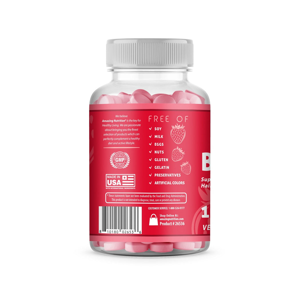 Amazing Gummies Biotin | 120 Strawberry Gummies