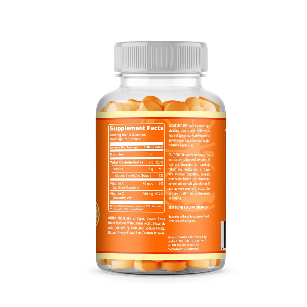 
                
                    Load image into Gallery viewer, Amazing Nutrition Amazing Gummies Vitamin C - 120 Orange Gummies
                
            