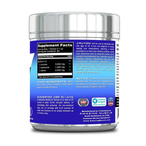 Amazing Muscle BCAA 3:1:2 Branched Chain Amino Acid - 0.94 lbs. - Approx. 60 servings (Blue Raspberry)