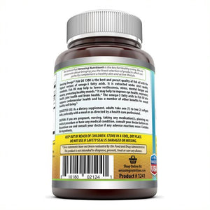 Amazing Omega 3 Fish Oil 1300 Mg 180 Softgels
