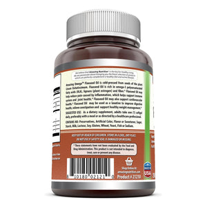 Amazing Omega Flaxseed Seed Oil 1200 Mg 250 Softgels