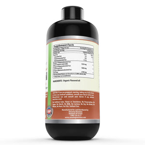 Amazing Omega Flaxseed Oil Dietary Supplement 16 Fl Oz