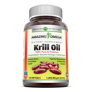 Amazing Omega 3 Krill Oil | 1000mg 60srvgs
