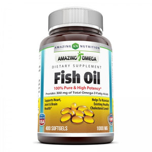 
                
                    Load image into Gallery viewer, Amazing Omega Fish Oil 1000 Mg 400 Softgels
                
            