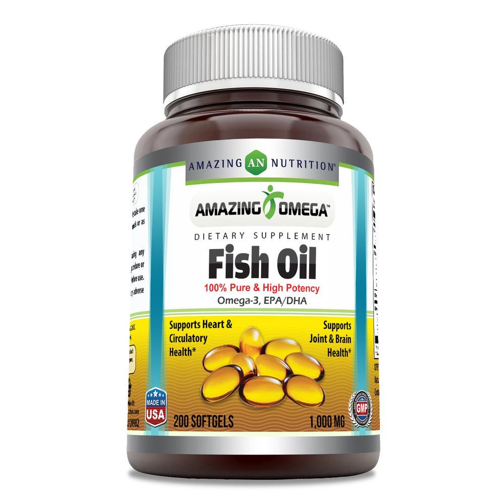 
                
                    Load image into Gallery viewer, Amazing Omega Fish Oil 1000 Mg 200 Softgels
                
            
