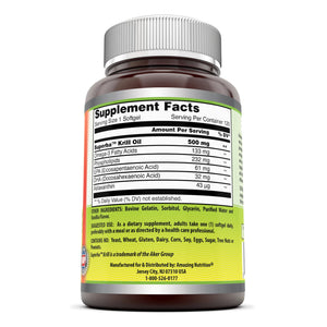 Amazing Omega Superba Krill Oil 500 Mg 120 Softgels