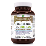 Amazing Flora Probiotic 25 Billion 60 Veggie Capsules - Amazing Nutrition