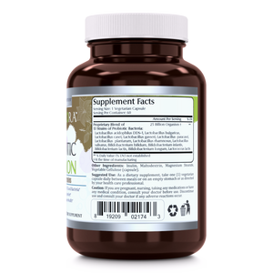 Amazing Flora Probiotic 13 Strains 25 Billion 60 Vegetarian Capsules - Amazing Nutrition