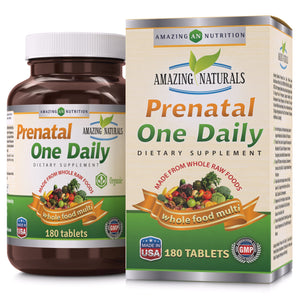 
                
                    Load image into Gallery viewer, Amazing Naturals PRENATAL ONE DAILY Multivitamin 180 Tablets
                
            