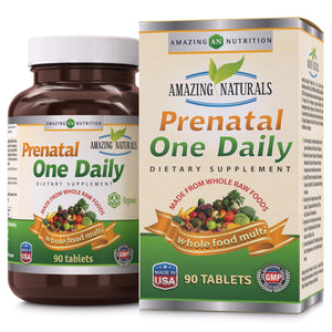 
                
                    Load image into Gallery viewer, Amazing Naturals PRENATAL ONE DAILY Multivitamin 90 Tablets
                
            