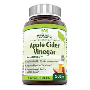 Herbal Secrets Apple Cider Vinegar 500 mg 500 Capsules