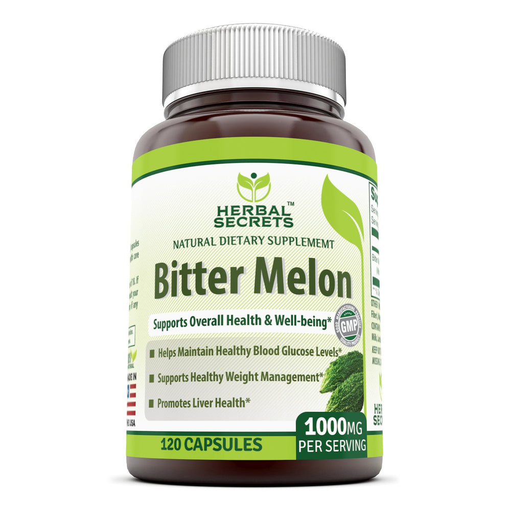 Herbal Secrets Bitter Melon | 1000mg 120 Capsules