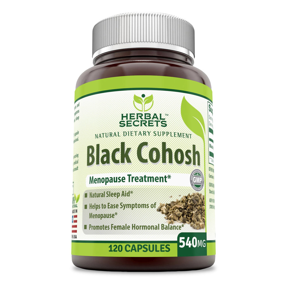 
                
                    Load image into Gallery viewer, Herbal Secrets Black Cohosh 540 mg 120 Capsules
                
            
