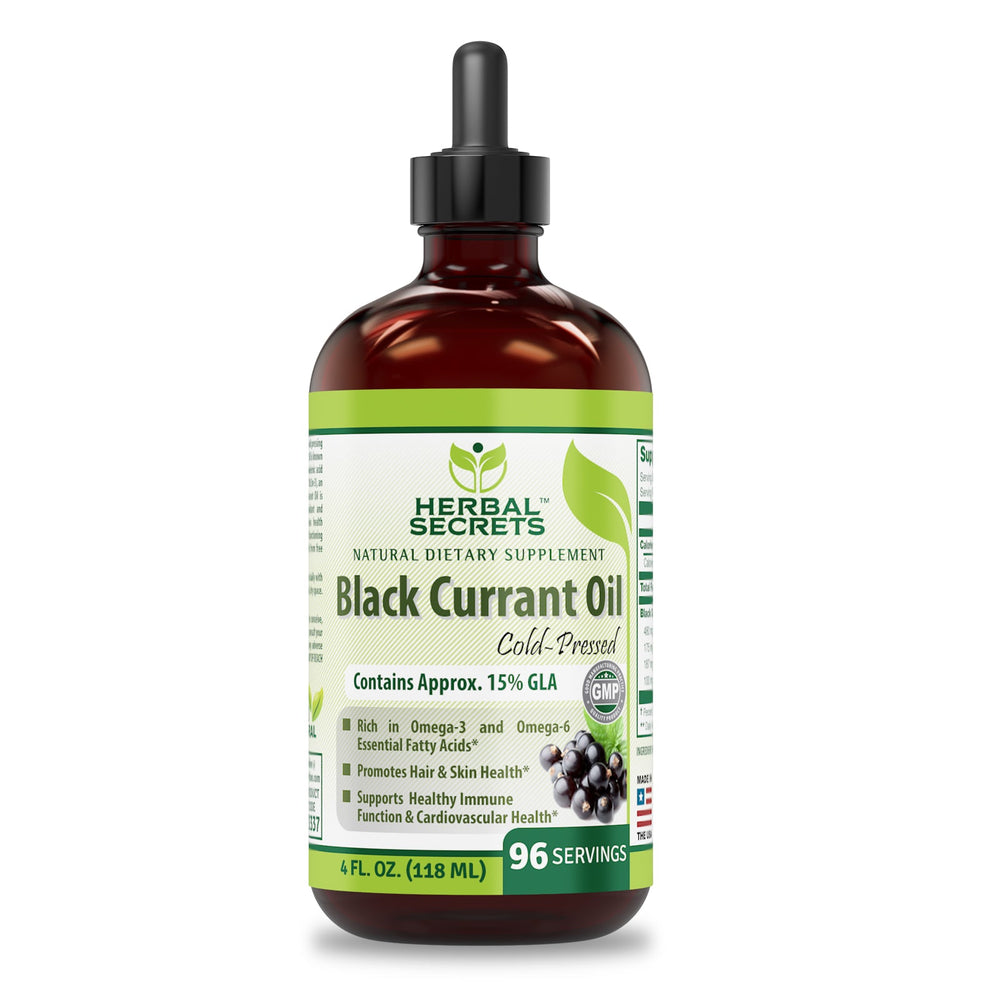 Herbal Secrets Black Currant Oil 4 Fl Oz (118 Ml)