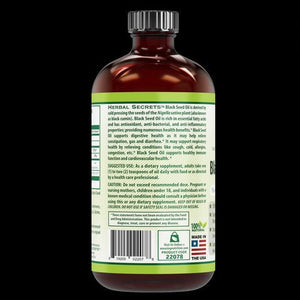 Herbal Secrets Black Seed Oil 12 Oz