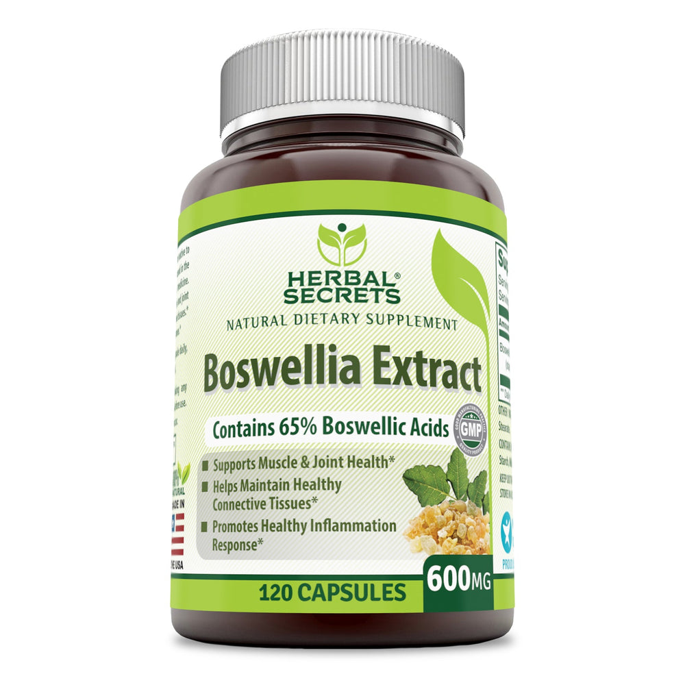 
                
                    Load image into Gallery viewer, Herbal Secrets Boswellia Serrata Extract  600 mg 120 Capsules
                
            