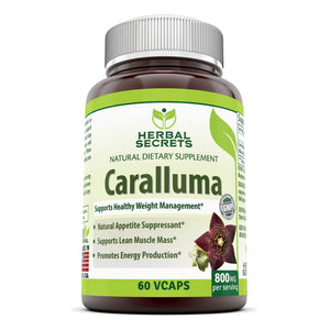 Herbal Secrets Caralluma 800 Mg 60 Veggie Capsules