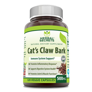 Herbal Secrets Cat'S Claw Bark 500 Mg 100 Capsules