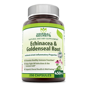 Herbal Secrets Echinacea & Goldenseal Root 450 Mg (250 Count)