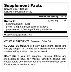 Herbal Secrets Garlic 5000 Mg 120 Softgels