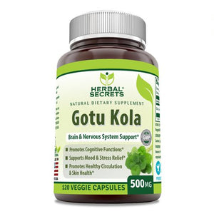 Herbal Secrets Gotu Kola 500 Mg 120 Capsules