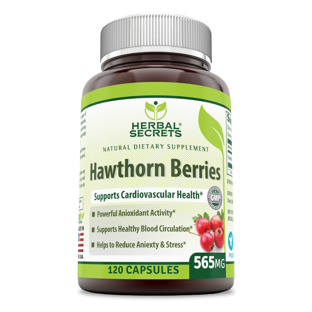 
                
                    Load image into Gallery viewer, Herbal Secrets Hawthorn Berries 565 Mg 120 Capsules
                
            