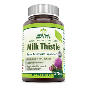 
                
                    Load image into Gallery viewer, Herbal Secrets Milk Thistle 175 Mg 120 Capsules
                
            