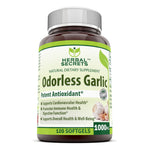 Herbal Secrets Odorless Garlic | 1000mg 120 Softgels