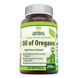 
                
                    Load image into Gallery viewer, Herbal Secrets Oil of Oregano 250 Mg 240 Softgels
                
            