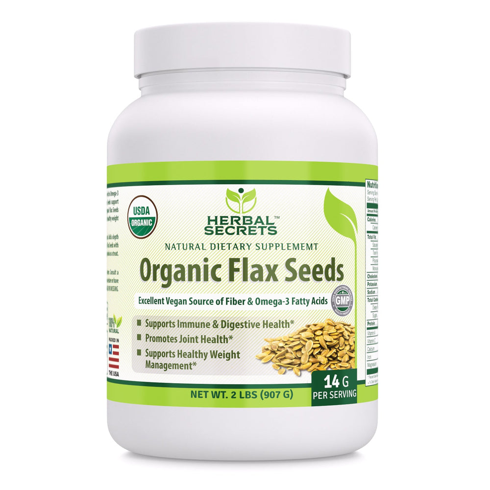 
                
                    Load image into Gallery viewer, Herbal Secrets Organic Flax Seeds | 2 Lbs
                
            