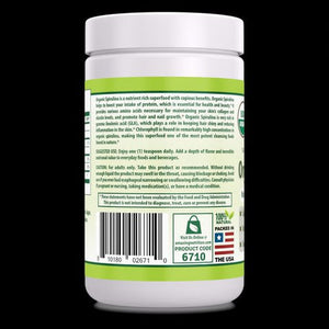 Herbal Secrets USDA Certified Organic Spirulina Powder 16 Oz 1 Lb