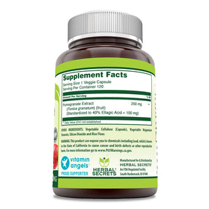 Herbal Secrets Pomegranate Extract 250 Mg 120 Capsules