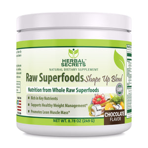 
                
                    Load image into Gallery viewer, Herbal Secrets Raw Superfoods Shape Up Blend Chocolate Flavor 8.78 Oz
                
            