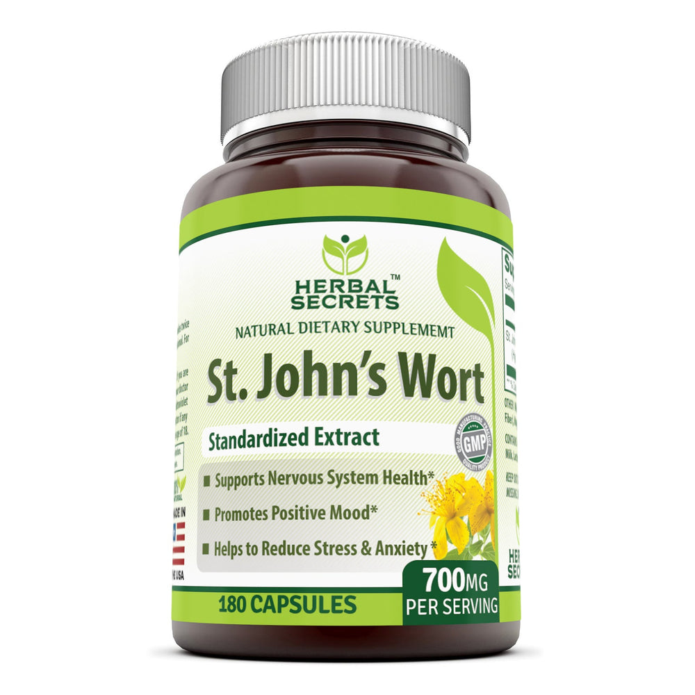 
                
                    Load image into Gallery viewer, Herbal Secrets St. John&amp;#39;s Wort 700 Mg 180 Capsules
                
            