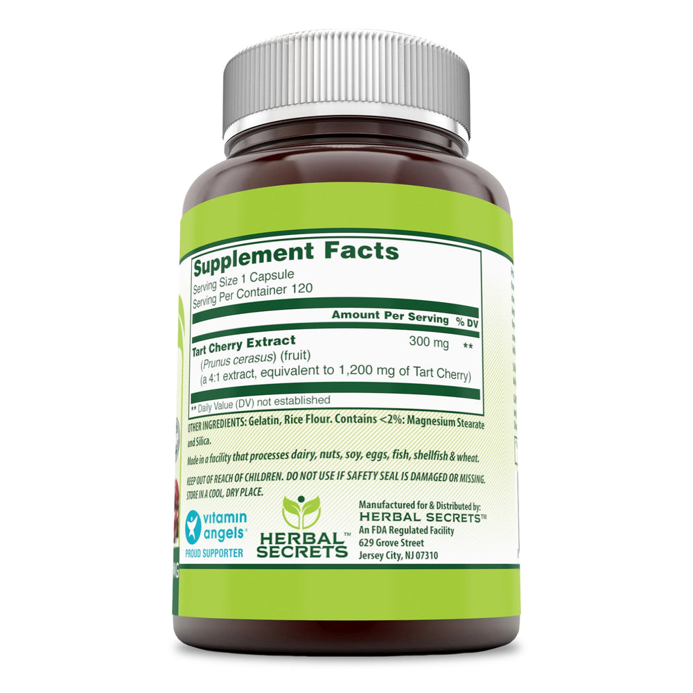 Herbal Secrets Tart Cherry 1200 Mg 120 Capsules
